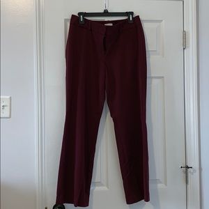 Maroon Loft dress pants